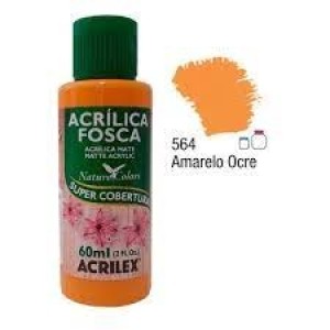 TINTA ACRILICA FOSCA 60ML 564 AMARELO OCRE -UN