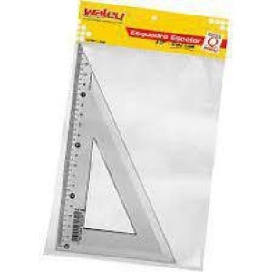ESQUADRO ACRILICO 60º 26CM WALEU NEW LINE-UN