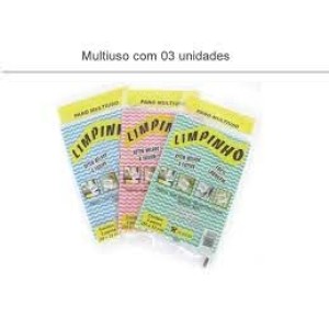 PANO MULTIUSO LIMPINHO EMBALAGEM COM 3UNIDADES