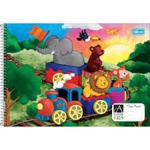 CADERNO 1/2 PAUTA CAPA DURA 40F TILIBRA ACADEMIE  - UN