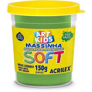 MASSA MODELAR 150G ACRILEX 101/VERDE - UN