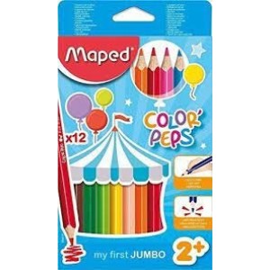 LAPIS 12 CORES JUMBO MAPED COLOR PEPS TRI - UN
