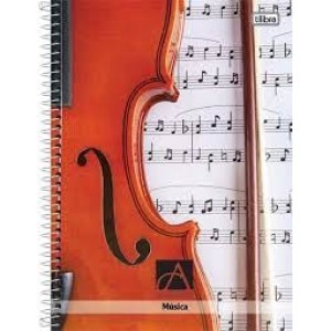 CADERNO MUSICA ESPIRAL 1/4 CAPA DURA 96 FOLHAS TILIBRA 140970 - UN