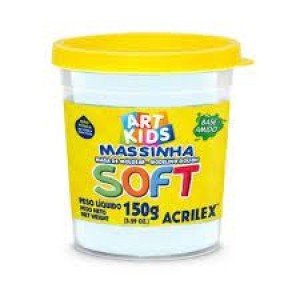MASSA MODELAR 150G ACRILEX 418/BRANCO  - UN